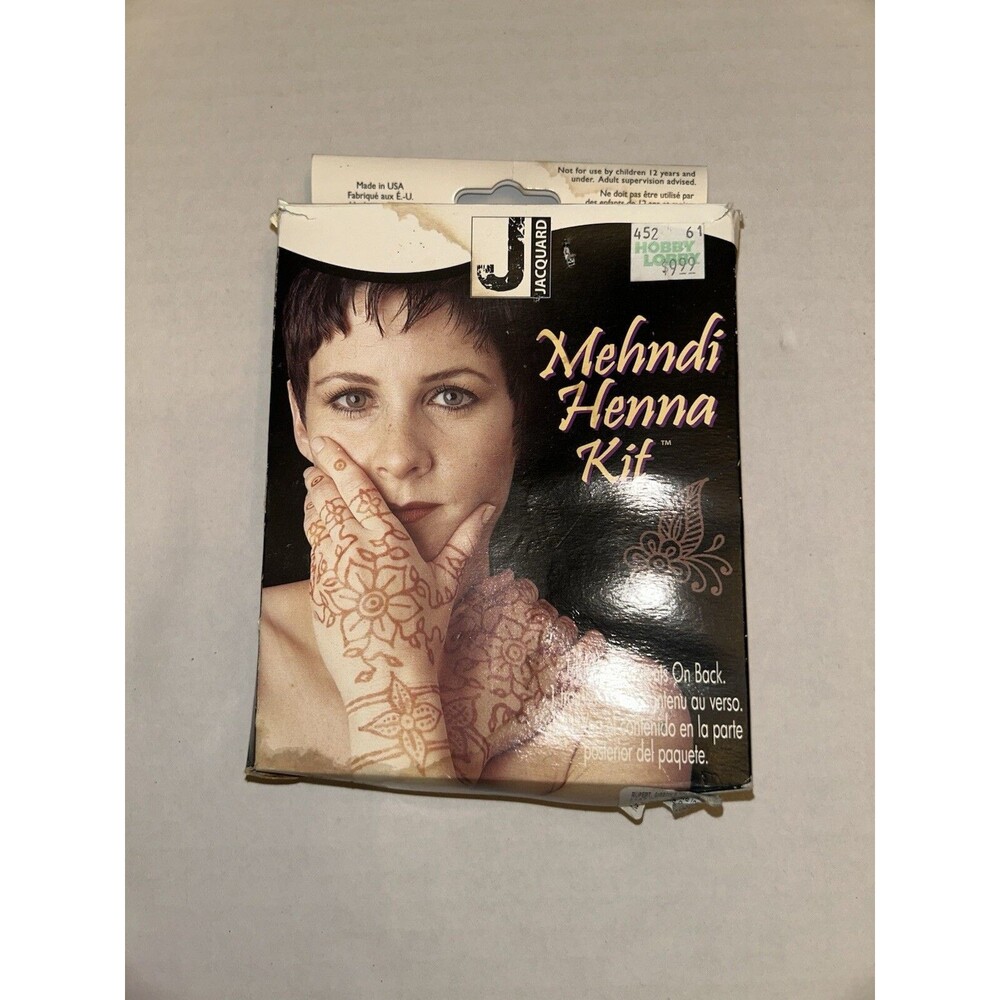 JACQUARD MEHNDI HENNA KIT "The Exotic Non-Permanent Body Art of the Far East"